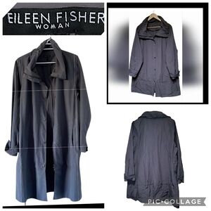 EILEEN FISHER WOMAN,  GRAY,  WINDBREAKER, JACKET SIZE 3X /4X Euc